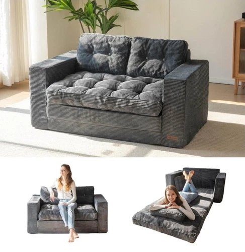 Convertible Sofa Bed, Pull Out Loveseat Sleeper So